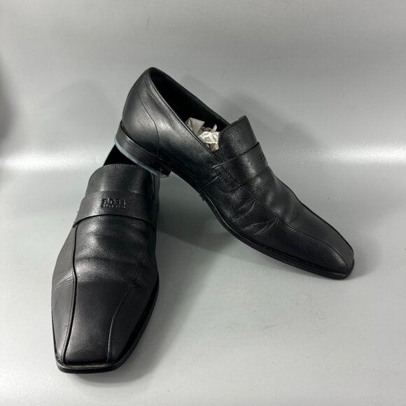 Boss Hugo Boss Black Leather Loafers, Size 8.5 US main image 9